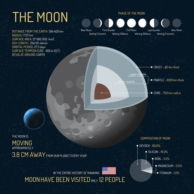 The Moon Infographic