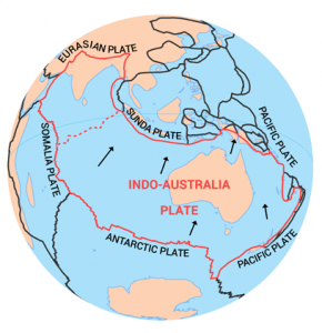 Indo Australian Plate Map