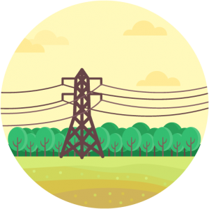 Transmission Line Electricity Landscape