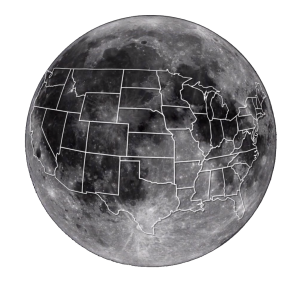 Moon United States Overlay