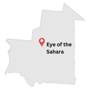 Eye of Sahara Map