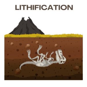 Fossilization Lithification