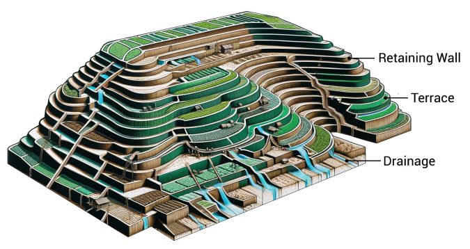 Terrace Farming Diagram