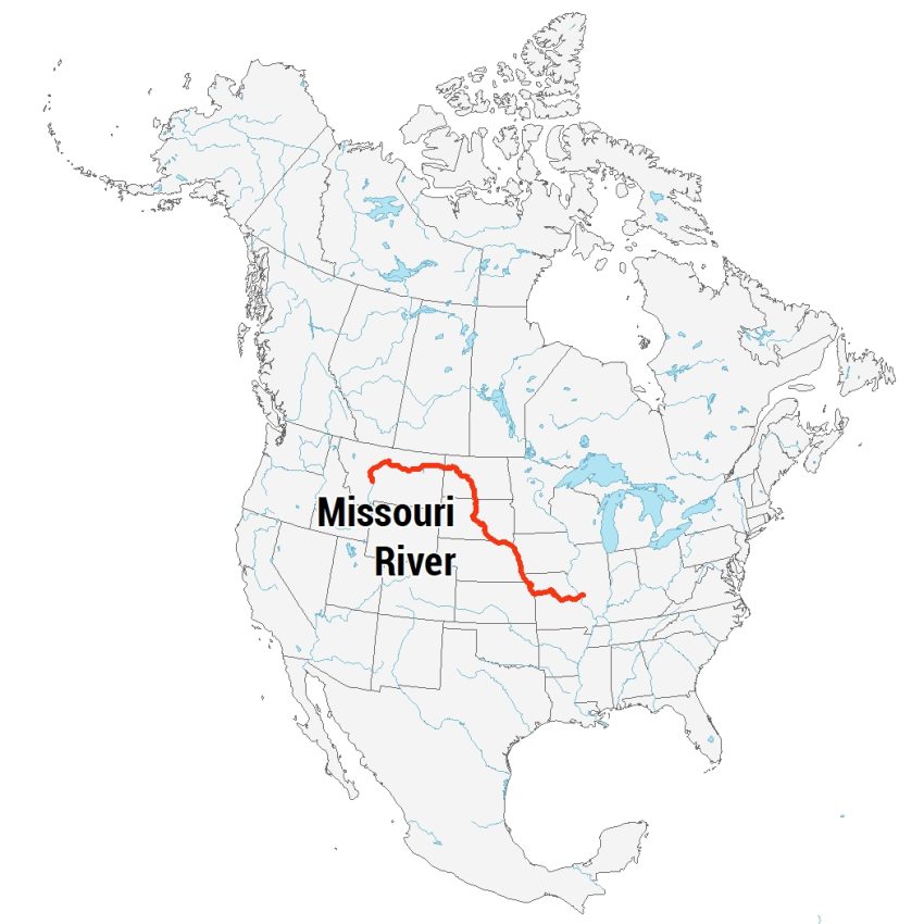 Missouri River Map