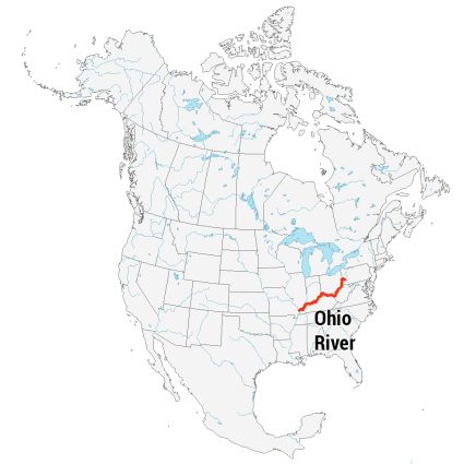 Ohio River Map